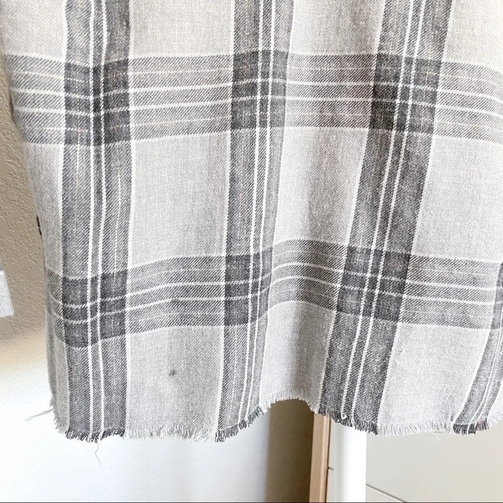 AG Adriano Goldschmied Kids Gray Gold Flannel Top - Picture 7 of 16